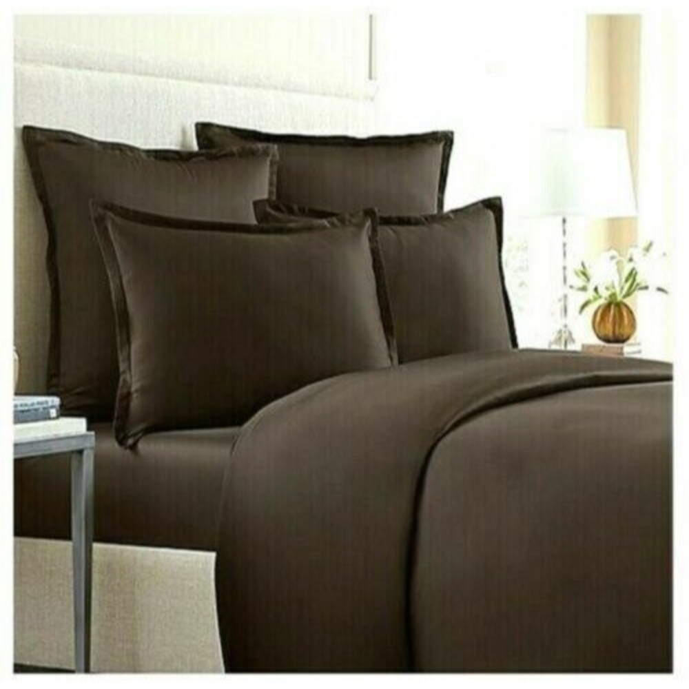Wamsutta Chocolate Standard Sham 100% Egyptian 620 Thread Count Cotton Dorm Room